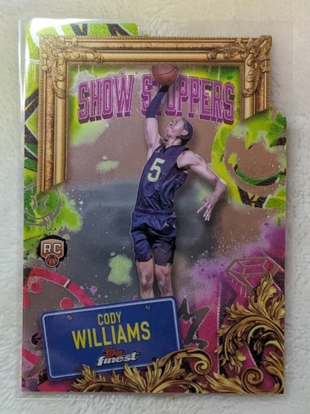 OB1- 2025 Topps Finest CODY WILLIAMS Refractor Card# A-9